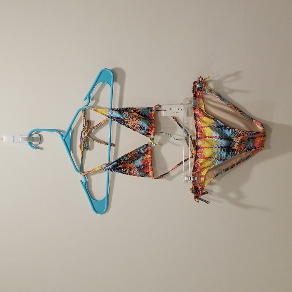NWT Milly Minis Halter Top Bikini Swimsuit